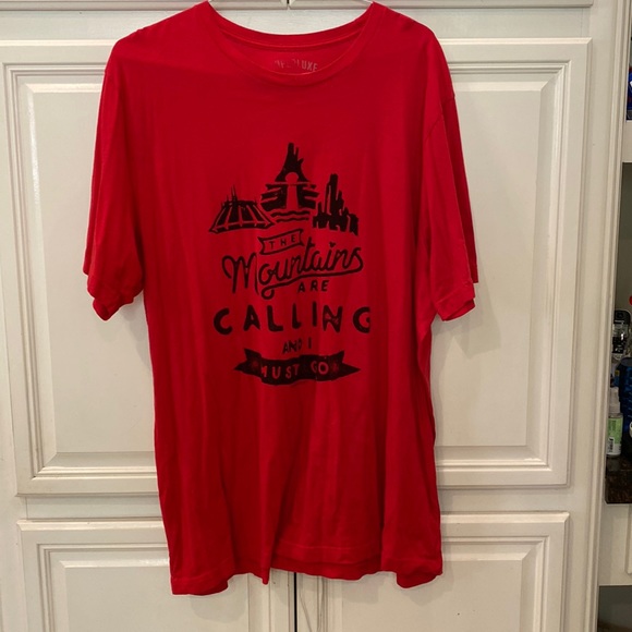 Disney Themed The Mountains are Calling and I Must Go Tee - Picture 2 of 4